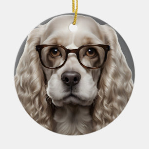 American Cocker Spaniel Ceramic Tree Decoration
