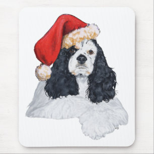 American Cocker Spaniel Christmas Mouse Pad