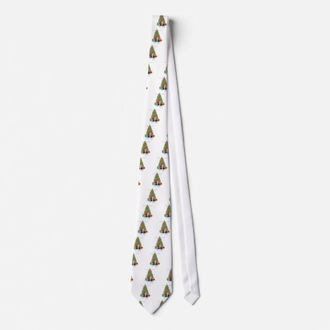 American Cocker Spaniel Christmas Tie (Front)