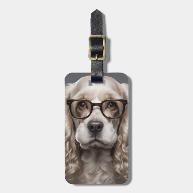 American Cocker Spaniel Luggage Tag (Front Vertical)