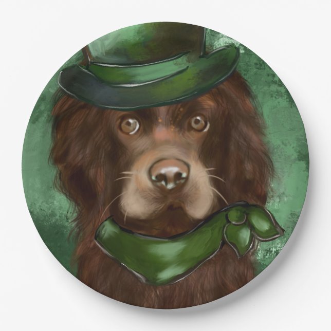 American Cocker Spaniel  Paper Plate (Front)