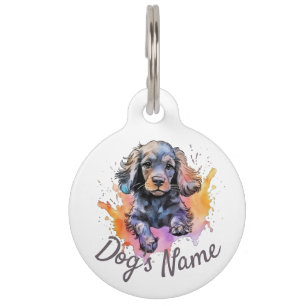 American Cocker Spaniel puppy Pet Tag