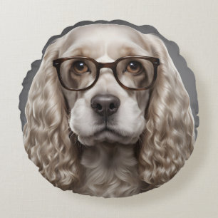 American Cocker Spaniel Round Cushion