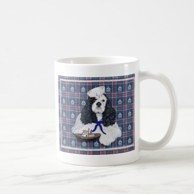 American Cocker Spaniel Sailor Coffee Mug (Right)