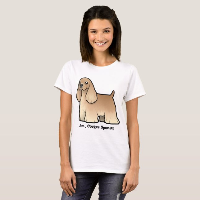 american cocker spaniel T-Shirt (Front Full)