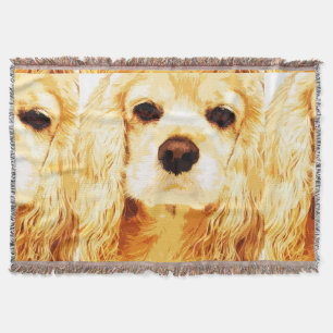 American Cocker Spaniel Throw Blanket