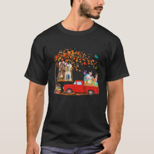 American Cocker Spaniel Wearing Bunny Ear Red Truc T-Shirt