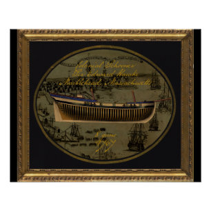 American Colonial Schooner Sir Edward Hawke Poster