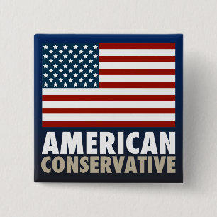 American Conservative 15 Cm Square Badge