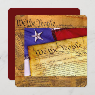 American Constitution We The People Card