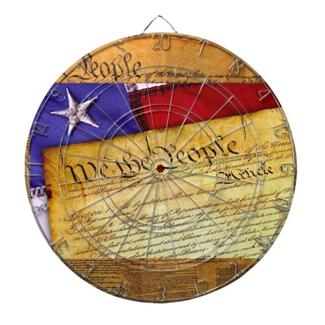 American Constitution We The People Dartboard (Front)