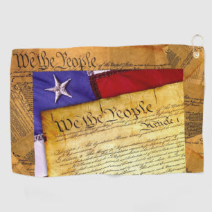 American Constitution We The People Golf Towel