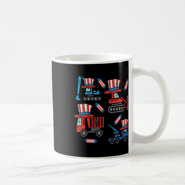 American Construction 4th Of July Fourth Toddler B Coffee Mug (Right)