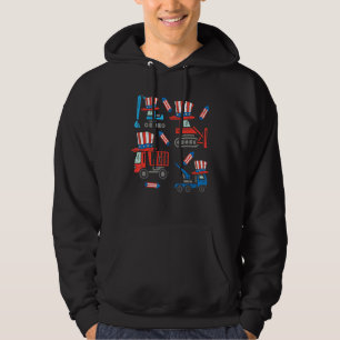 American Contruction 4th Of July Fourth Toddler Bo Hoodie