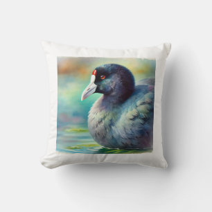 American Coot 210824AREF128 - Watercolor Cushion