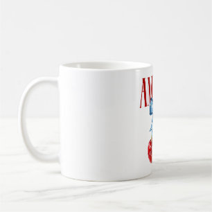 American Coquette Cherry Bow Patriotic Usa Flag 4t Coffee Mug