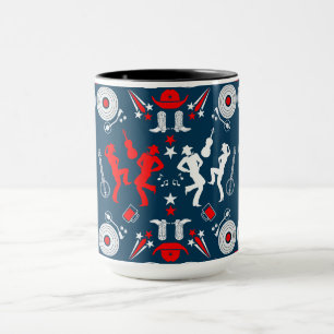 American Country Music Line Dancing Mug