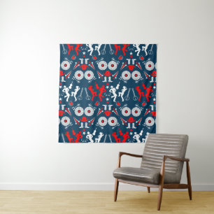 American Country Music Line Dancing Tapestry