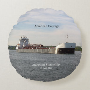 American Courage round pillow