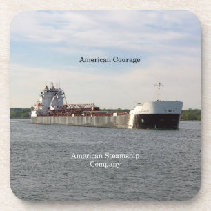 American Courage set of 6 hard plastic coasters