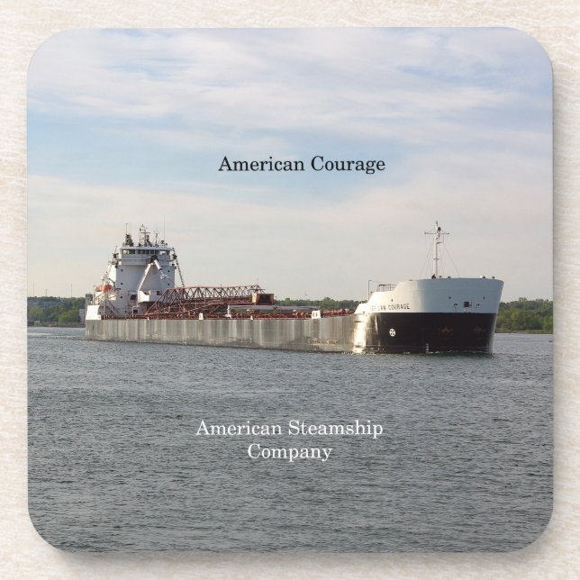 American Courage set of 6 hard plastic coasters (Front)