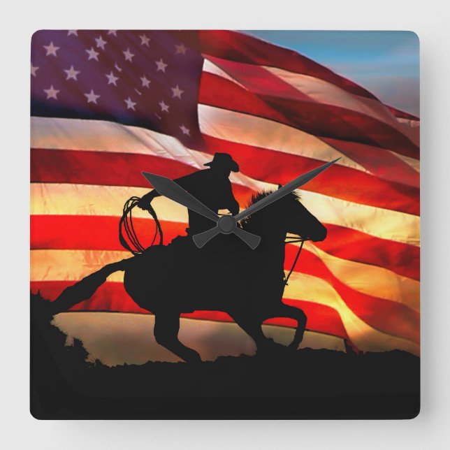 American Cowboy Clock (Front)