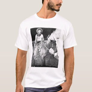 American cowboy in Kansas, c.1880 (b/w photo) T-Shirt