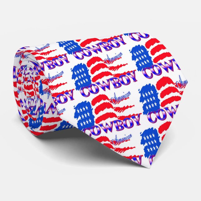 AMERICAN COWBOY NECKTIE (Rolled)