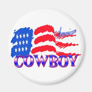 AMERICAN COWBOY RODEO MAGNET