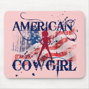 AMERICAN COWGIRL MOUSE PAD