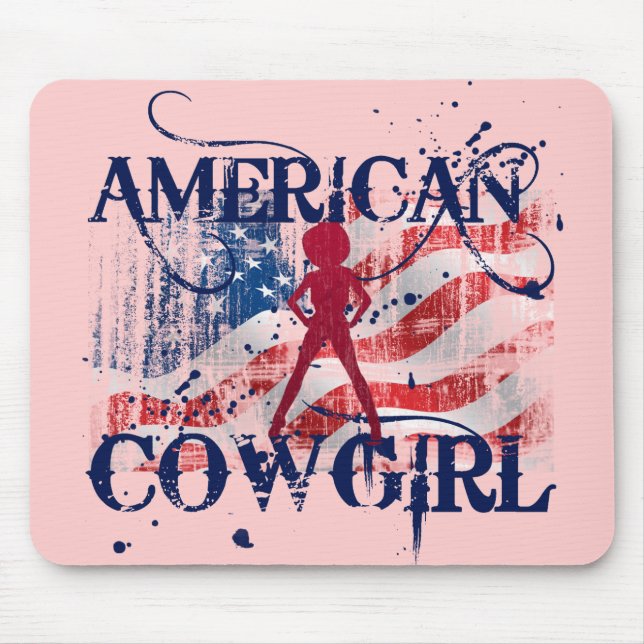 AMERICAN COWGIRL MOUSE PAD (Front)