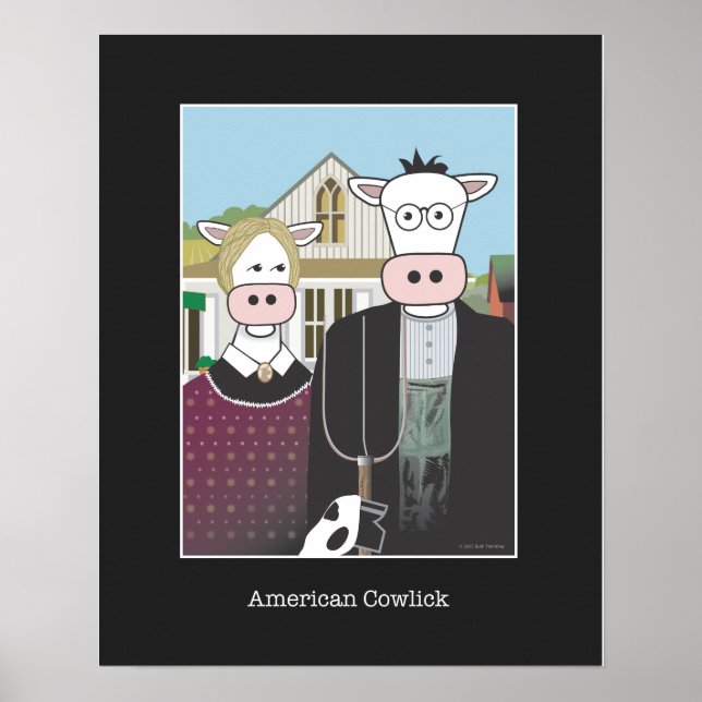 "American Cowlick"16x20" Poster (Front)