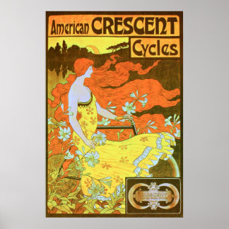 American CRESCENT Cycles Poster