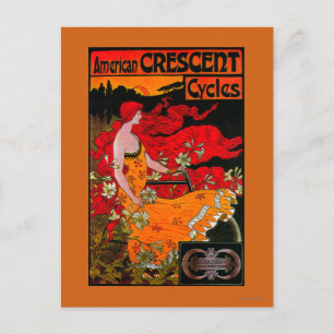 American Crescent Vintage PosterEurope Postcard