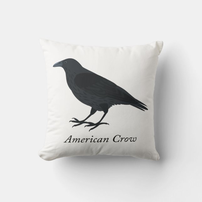American Crow Cushion (Front)
