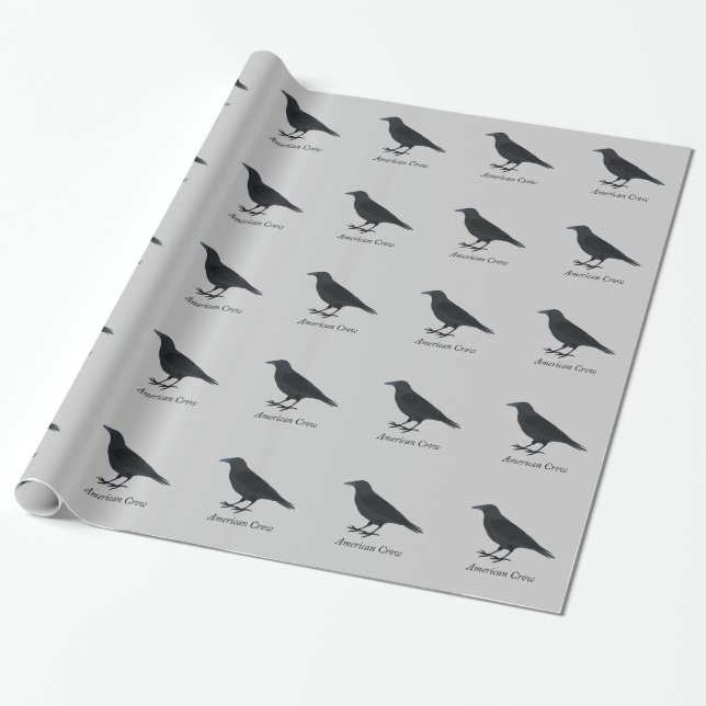 American Crow Wrapping Paper (Unrolled)