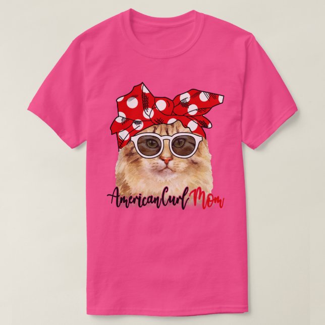 American Curl Cat Shirt American Curl Cat Mum Band (Design Front)