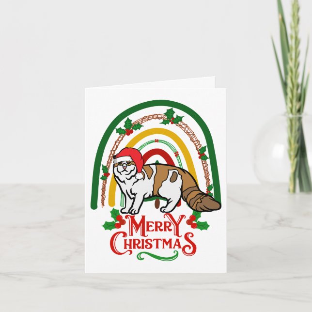 American Curl Merry Christmas Card (Front)