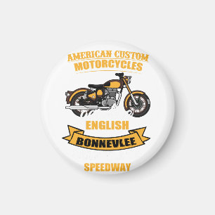 American Custom Motorcycle Bonneville Speedway Magnet