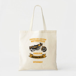 American Custom Motorcycle Bonneville Speedway Tote Bag