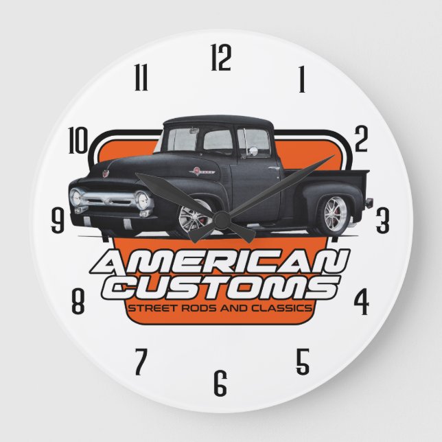 American Customs Truck Large Clock (Front)