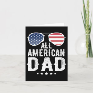 American Dad 4th Of July Us Patriotic Pride Card