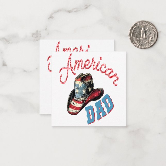 American Dad Cowboy  Card (Front/Back In Situ)