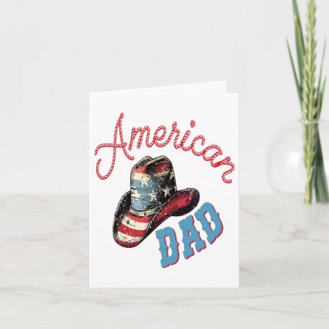 American Dad Cowboy  Holiday Card (Front)