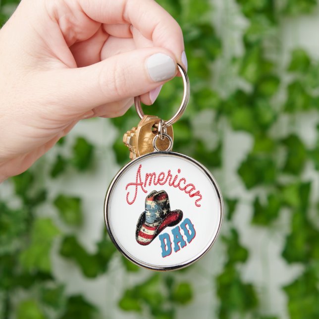 American Dad Cowboy  Key Ring (Hand)