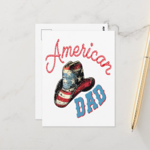American Dad Cowboy Postcard
