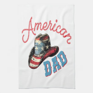 American Dad Cowboy Tea Towel