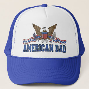 American Dad Eagle Banner T-shirts Trucker Hat