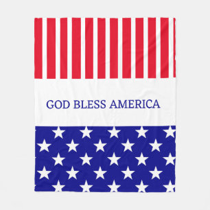 American decor! God Bless America Fleece Blanket