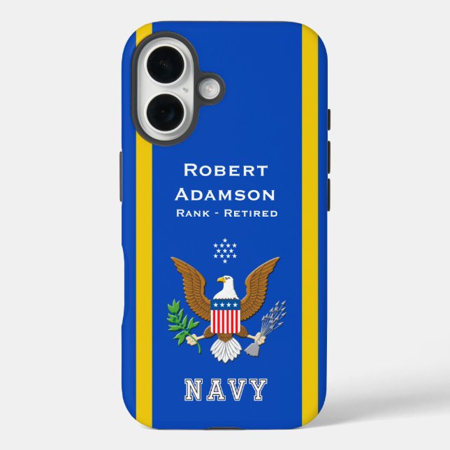American Defence Emblem personalise Case-Mate iPhone Case (Back)